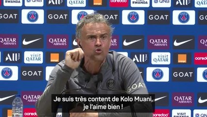 PSG - Luis Enrique : "Kolo Muani donne toujours son maximum"