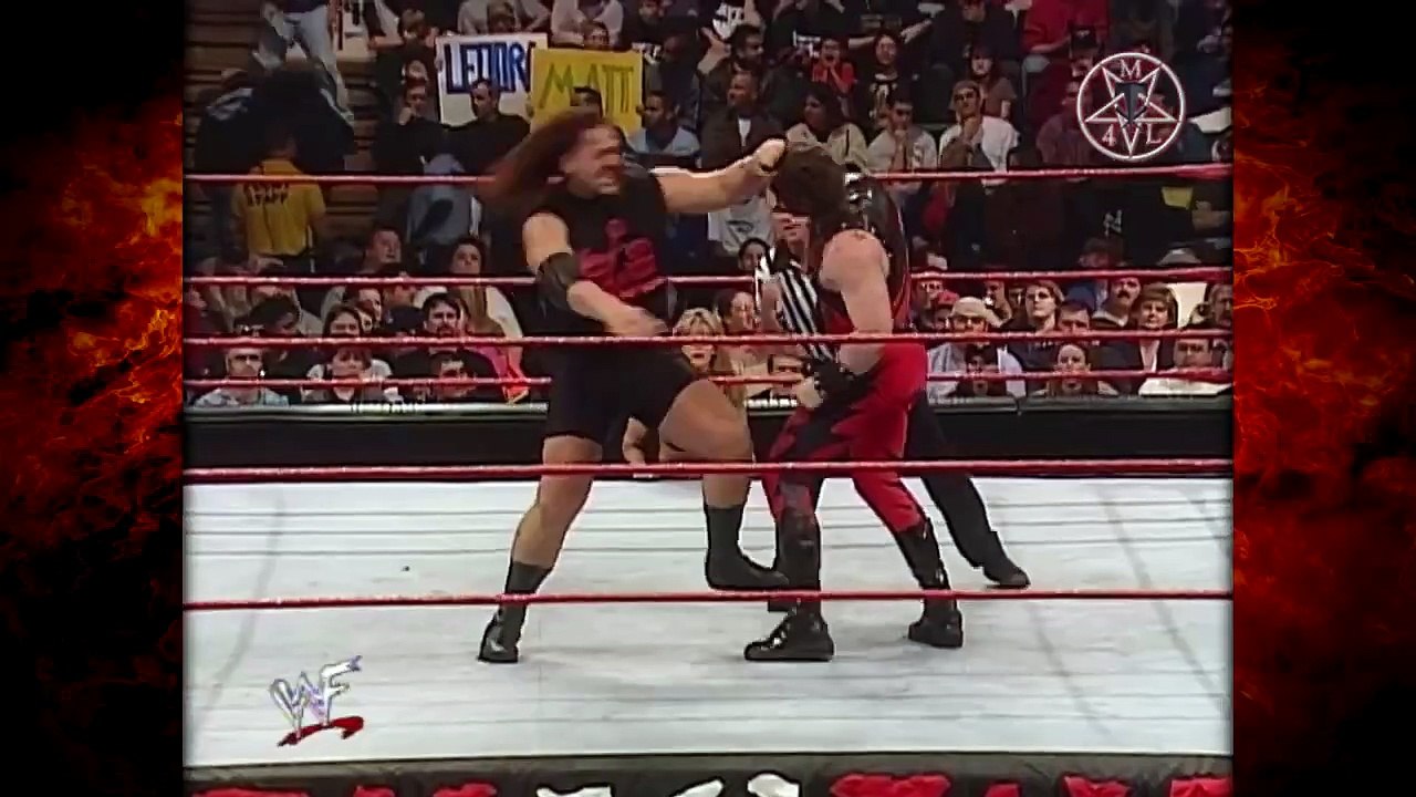 Kane w Tori vs The Big Show WWF Title Match (Kane Lifts Big Show)! 122099