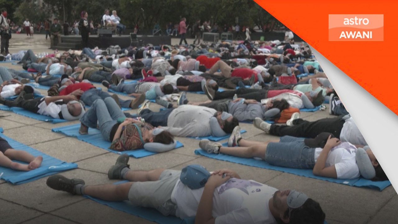 Penduduk Mexico tidur beramai-ramai rai Hari Tidur Sedunia
