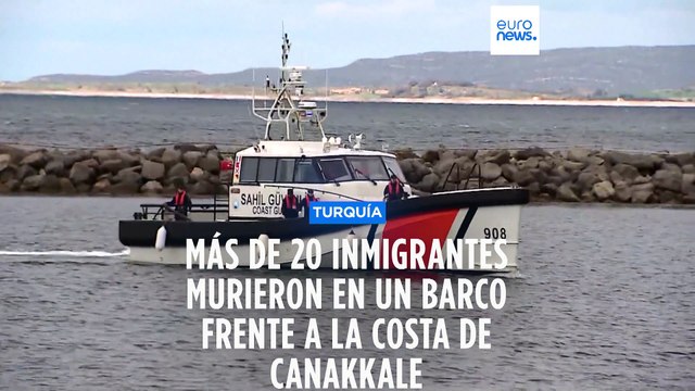 Al menos 22 migrantes fallecen frente a la costa turca al hundirse su embarcación