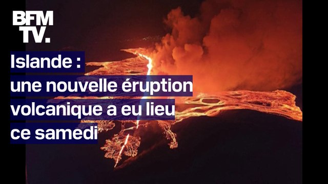 Une nouvelle éruption volcanique a eu lieu ce samedi en Islande