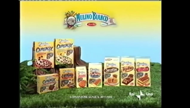 Pubblicità/Bumper anno 2002 RAI 1 - Mulino Bianco Cerealix