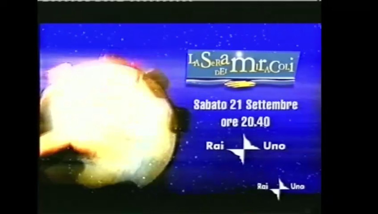 Preview Programma anno 2002 RAI 1 - "La Sera Dei Miracoli" con Simona Ventura