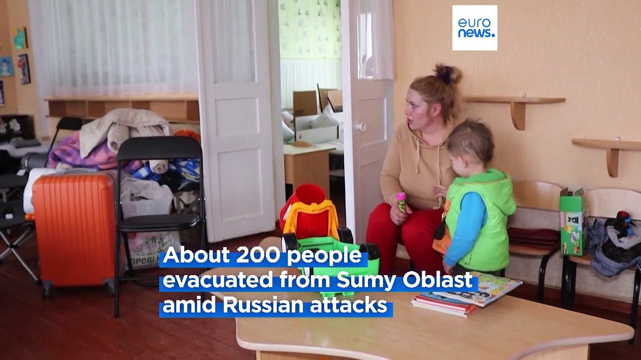Approximately 200 evacuated from northern Sumy...