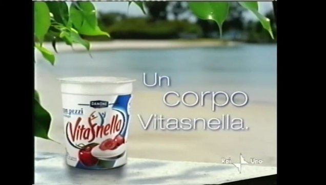 Pubblicità/Bumper anno 2002 RAI 1 - Yogurt Danone Vitasnella