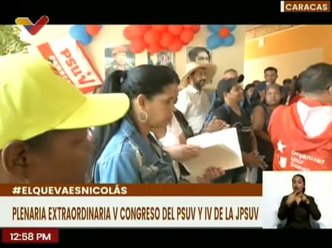 Caracas | Militantes del PSUV ratifican al Pdte. Nicolás Maduro como candidato presidencial