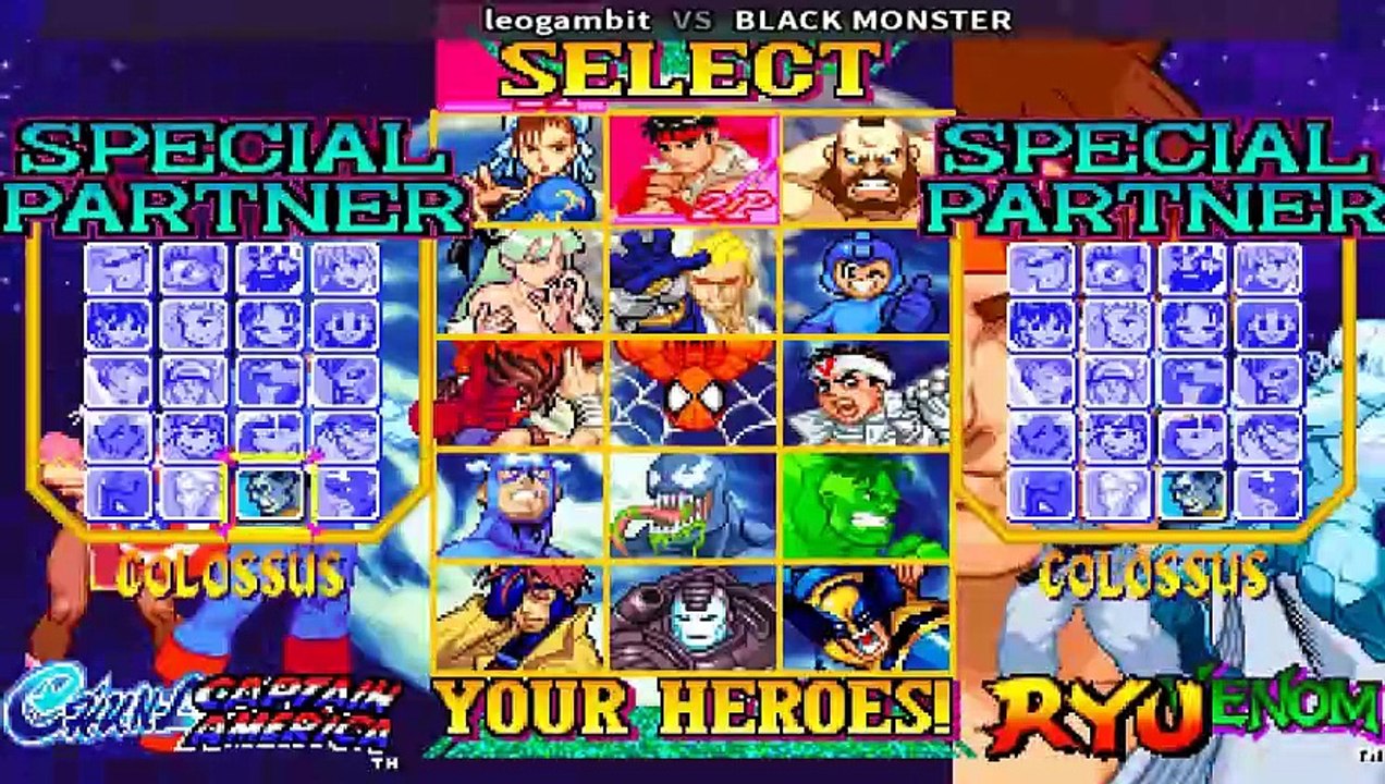 Marvel Vs Capcom -  Leogambit  Vs BLACK MONSTER