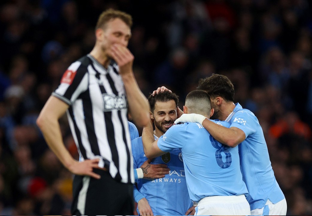 مانشستر سيتي يتخطّى نيوكاسل يونايتد ويبلغ نصف نهائي كأس الاتحاد الإنجليزي