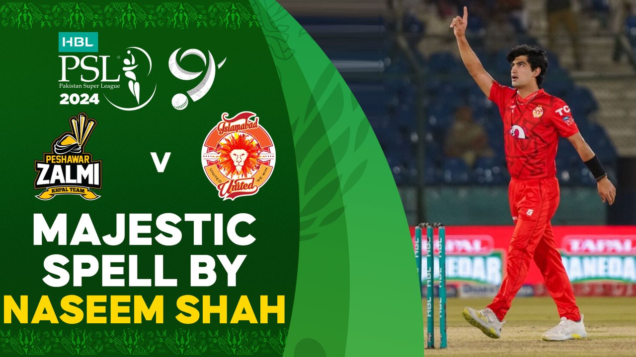 Majestic Spell By Naseem Shah | Peshawar Zalmi vs Islamabad United | Match 33 | HBL PSL 9 | M1Z2U