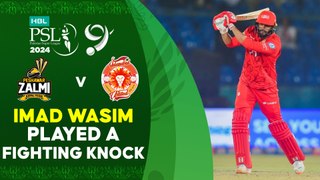 Imad Wasim Played a Fighting Knock | Peshawar vs Islamabad | Match 33 | HBL PSL 9 | M1Z2U