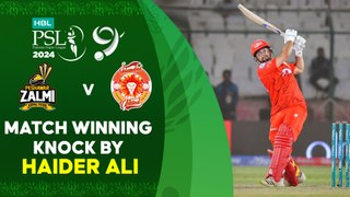 Match Winning Knock By Haider Ali | Peshawar vs Islamabad | Match 33 | HBL PSL 9 | M1Z2U