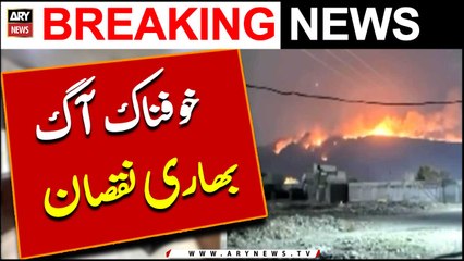 Quetta : Barkhan Kohlu Sarhadi Pahari Silsilay Ke Janglat Mein Aag Lag Gayi