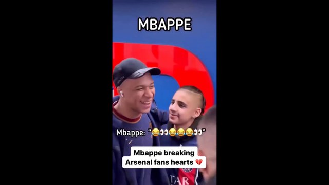 Kylian Mbappe LAUGHS When an Arsenal Fan Invites Him to Join the Gunners and Claims There's 'No Way'