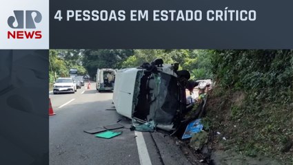 Grave acidente na Anchieta deixa ao menos 19 feridos