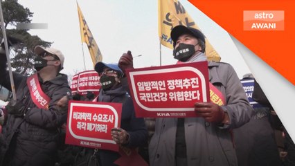 Doktor kanan Korea Selatan letak jawatan, sokong mogok pelatih