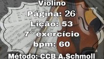 Página: 26 Lição: 53 7° Exercício - Violino [60 bpm]