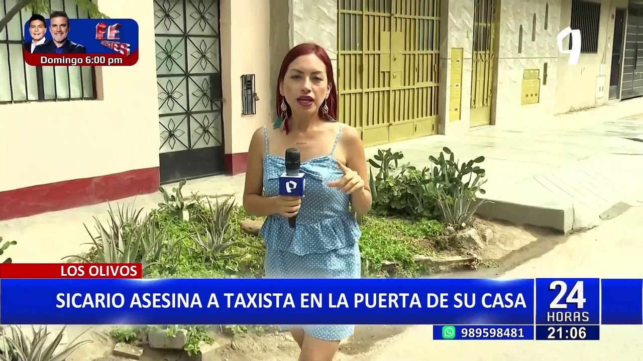 Los Olivos: sicarios asesinan a balazos a taxista en la puerta de su casa