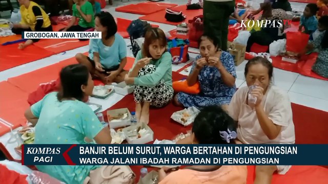 Banjir Belum Surut, Begini Situasi di Pengungsian Banjir Grobogan