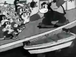 Betty Boop (1932) S.O.S. (Swim Or Sink), animated cartoon character designed by Grim Natwick at the request of Max Fleischer.