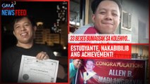 33 beses bumagsak sa kolehiyo... Estudyante, nakakabilib ang achievement! | GMA Integrated Newsfeed