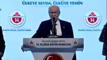 Devlet Bahçeli, MHP Kurultayı'nda 'son seçimim' diyen Erdoğan'a seslendi