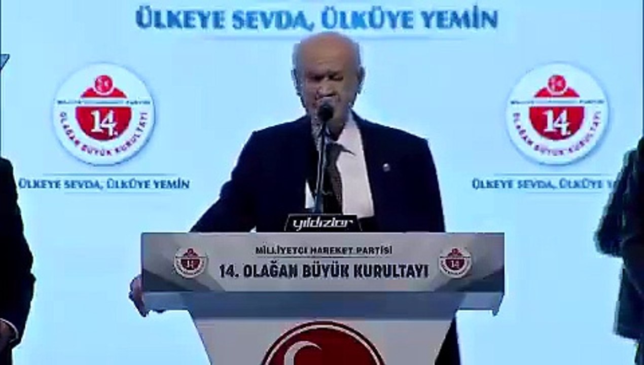 Devlet Bahçeli, MHP Kurultayı'nda 'son seçimim' diyen Erdoğan'a seslendi