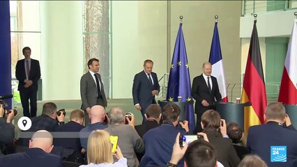Ukraine : Emmanuel Macron réaffirme que "des opérations sur le terrain" seront peut-être nécessaires