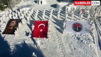 Sarıkamış'ta eski 25 derecede komandoların eğitimleri nefes kesti