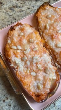 Recette de patates douces rôties farcies