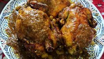 الطبخ المغربي الأصيل _ دجاج محمر بالدغميرة