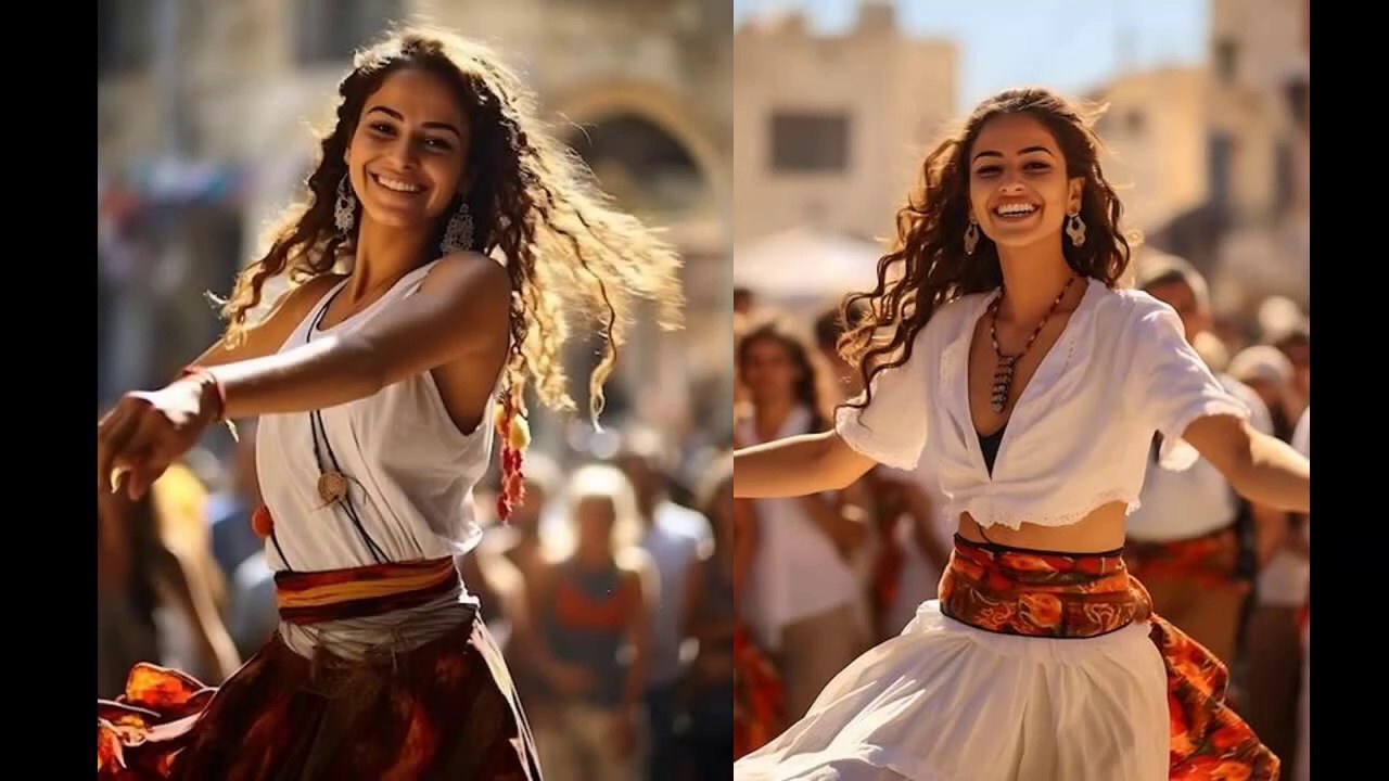 Dabke Dance: Other Way to Resist! No to Starvation in Gaza! / Digital Poetry & Smooth Jazz Samba Global Muses / É. Roscha