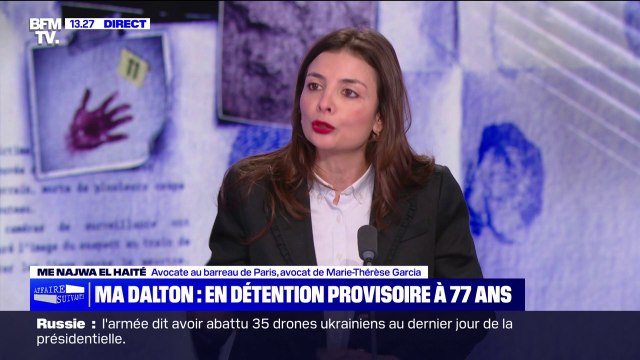 Me Najwa El Haité (avocate de Marie-Thérèse Garcia): Elle a entamé une grève de la faim, car elle clame de manière constante et avec force son innocence