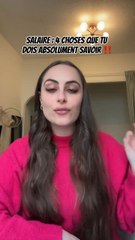 4 choses que tu dois absolument savoir sur ton salaire