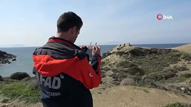 Çanakkale’de batan bottaki kayıp düzensiz göçmenler dron ile aranıyor
