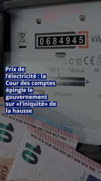 Prix de l’électricité : la Cour des comptes épingle le gouvernement sur «l’iniquité» de la hausse