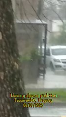 Lluvia y algunas piedritas en Tacuarembó, Uruguay (06/07/2023)