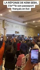 Le militant Kemi Seba brule son passeport français