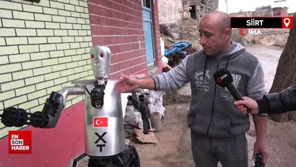 Siirtli mucit yapay zekalı robot asker yaptı