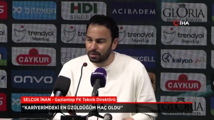 Selçuk İnan: Kariyerimdeki en üzüldüğüm maç oldu