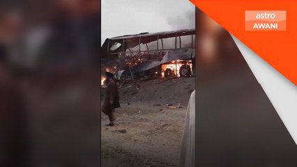 21 maut bas bertembung lori tangki di Afghanistan