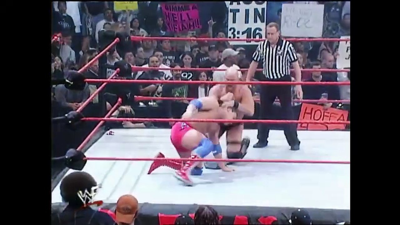 Stone Cold Vs Kurt Angle WWF Championship Match 2001