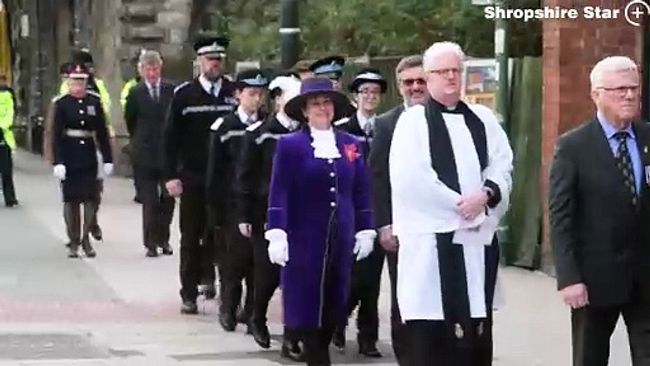 High Sheriff of Shropshire procession to Shrewsbury Abbey