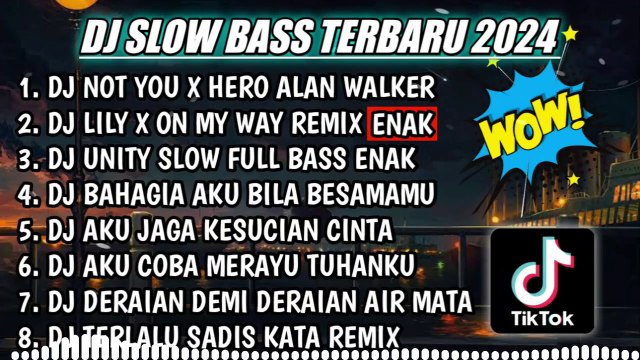 DJ SLOW FULL BASS TERBARU 2024 __ DJ NOT YOU ALAN WALKER ♫ REMIX FULL ALBUM TERBARU 2024