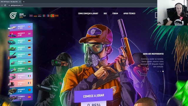 Como jogar GTA V - Grand RP PT - Sargento Rodrigues