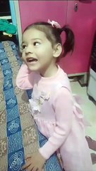 Cute Trishu ready for play school on 14mar24