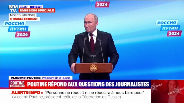 Guerre en Ukraine: Nous avançons lentement, mais progressivement , affirme Vladimir Poutine après sa réélection à la présidence russe