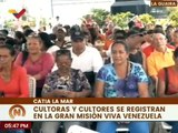 Cultores del edo. La Guaira participan en el registro de la Gran Misión Viva Venezuela