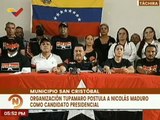Táchira I Tupamaro ratifica postulación de Nicolás Maduro como candidato presidencial