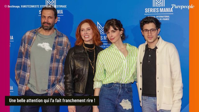 PHOTOS Audrey Fleurot acclamée à Séries Mania et très touchée par la belle attention de ses fans lors du festival