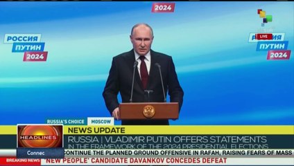 Vladimir Putin thanked the Russian people for their support